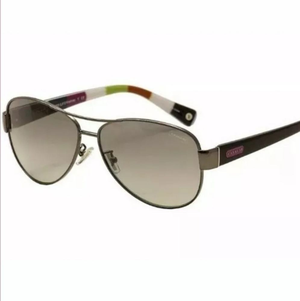 COACH Kristina Aviator Sunglasses HC 7003 9010 NWT